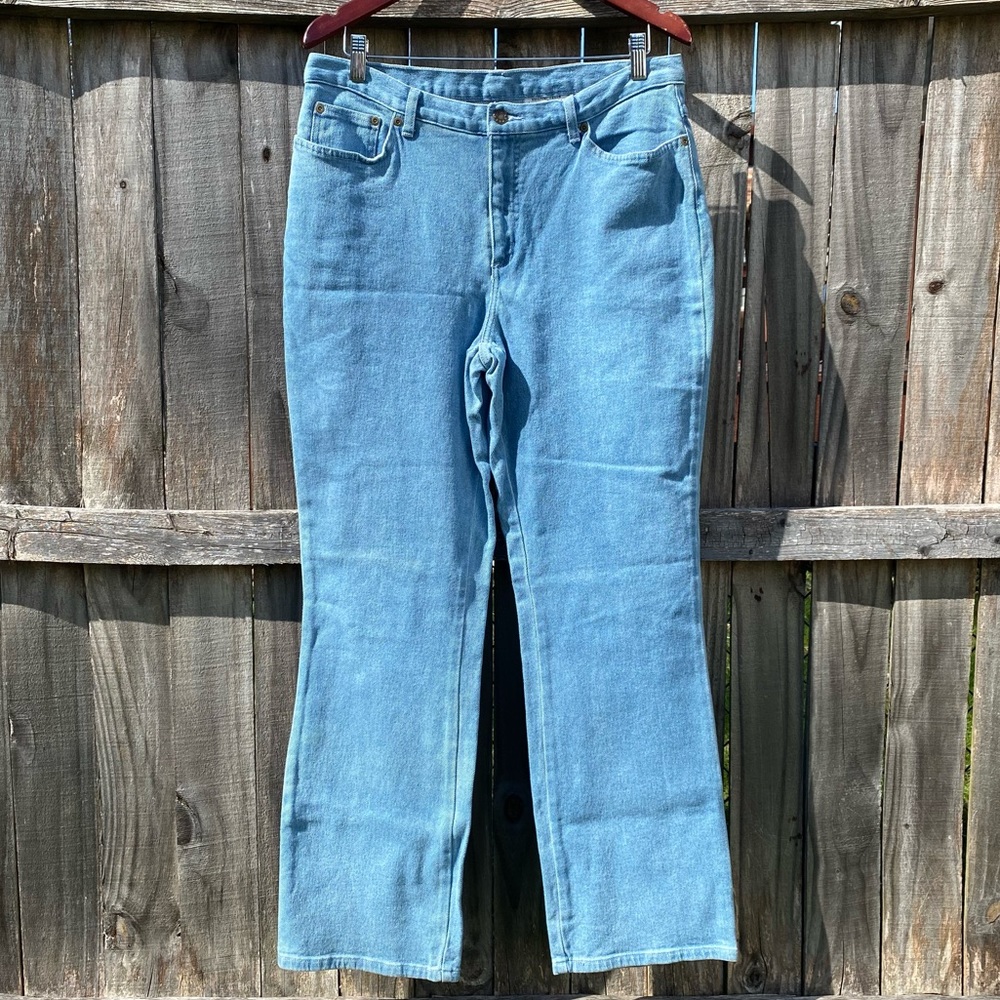 Vintage Newport News Jeanology Light Wash Denim Jeans